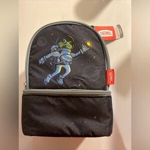 Thermos Black Astronaut Frog Lunch Bag